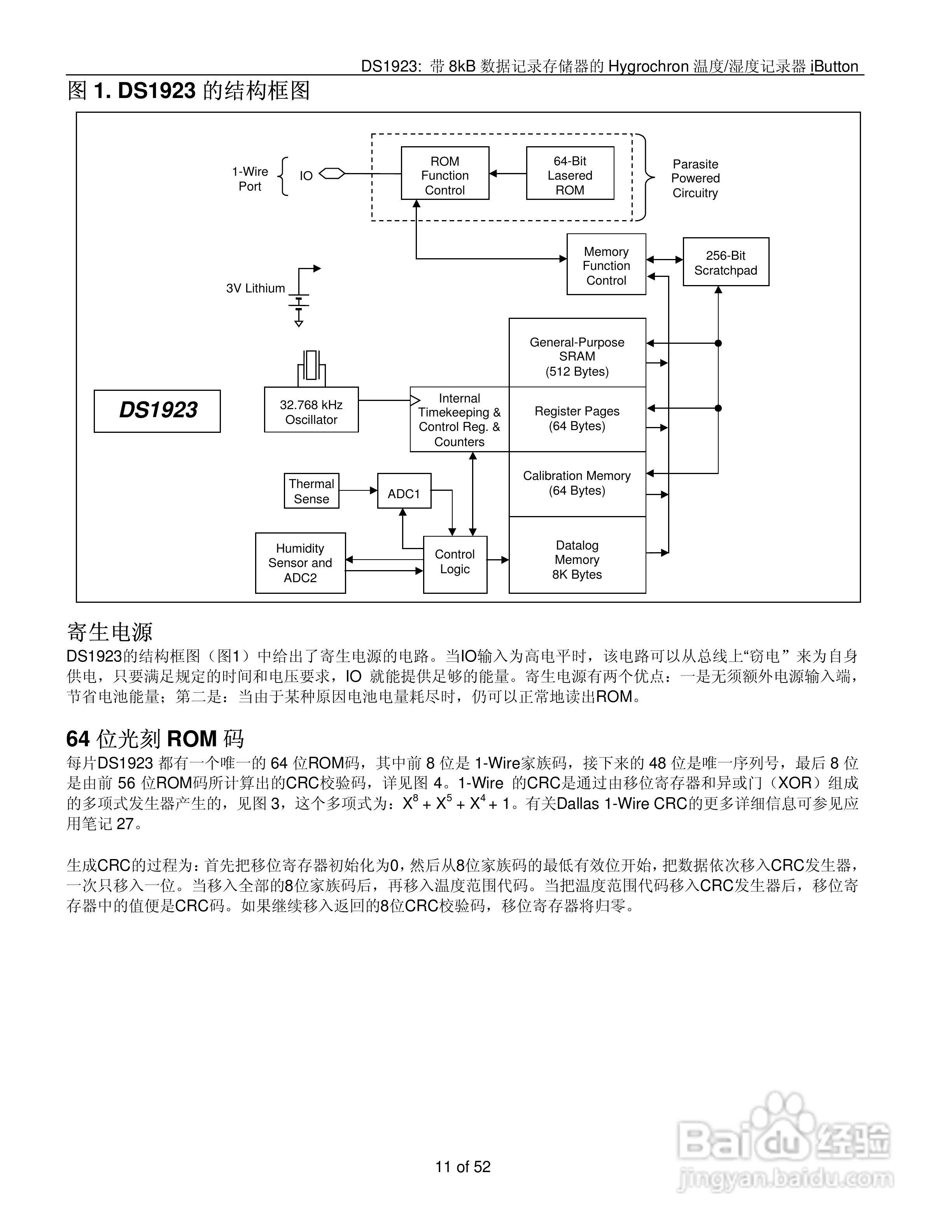 DALLAS DS1923温度/湿度记录器说明书:[2]