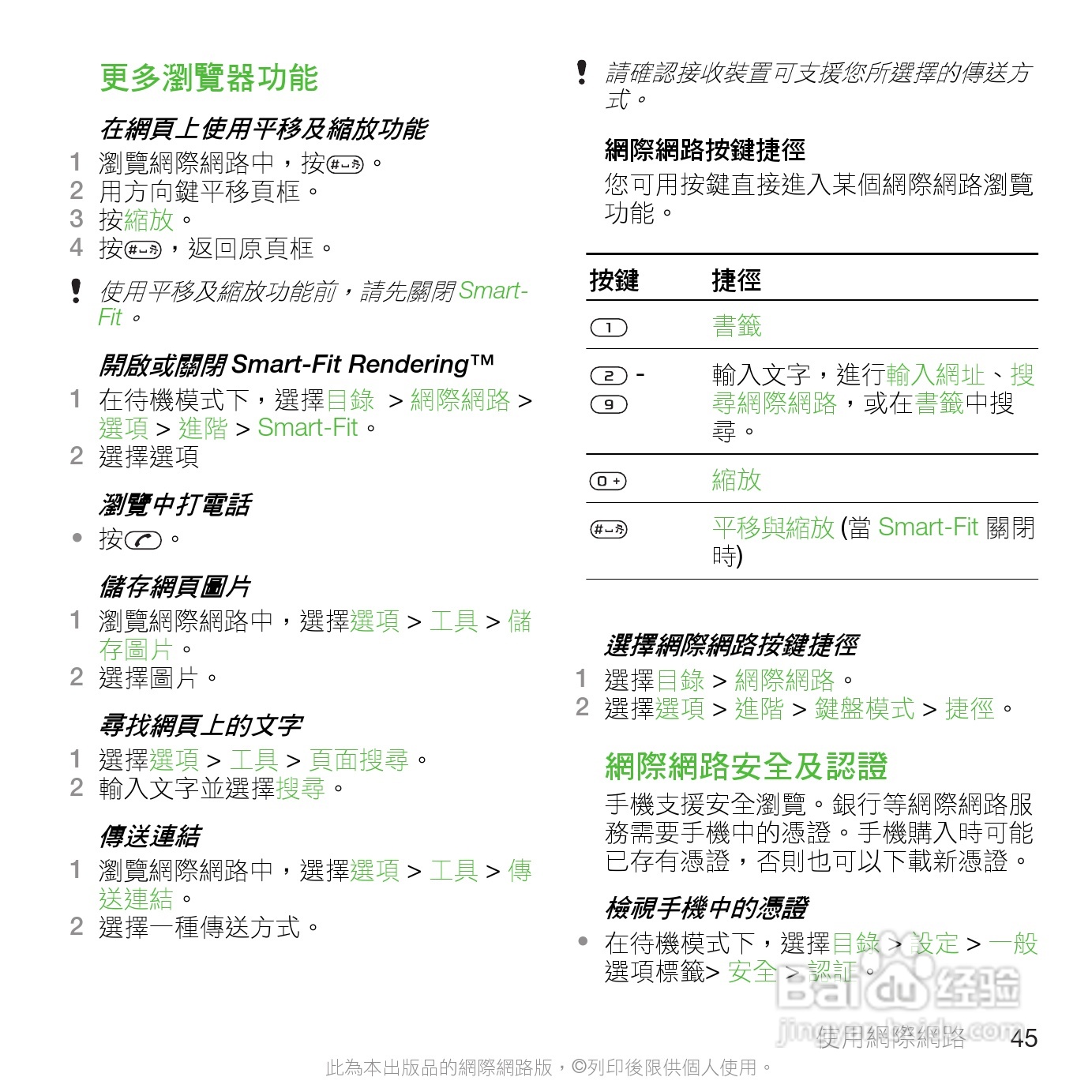 索尼爱立信C901手机使用说明书:[5]