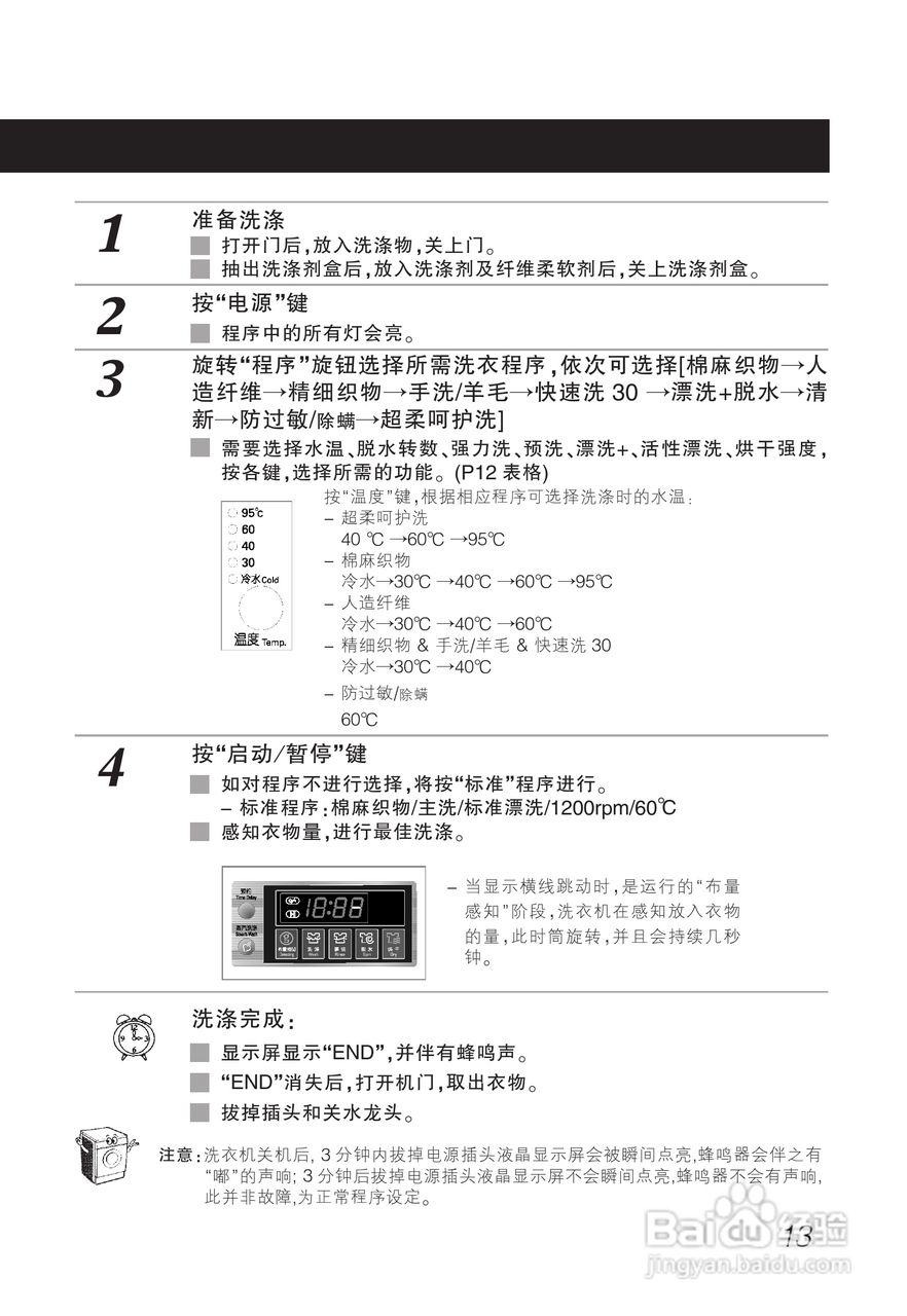 LG WD-A1221AD洗衣机使用说明书:[2]
