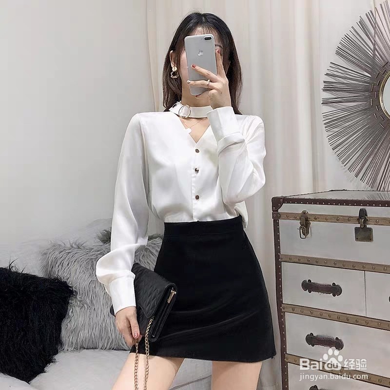 挂脖衬衣怎么搭配