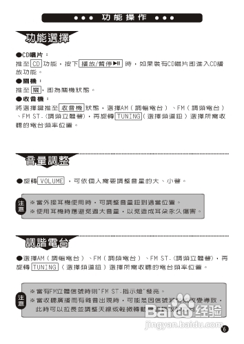旺德电通RC-E89手提式CD音响说明书