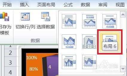 EXCEL三维百分比堆积面积图的显示布局6的效果