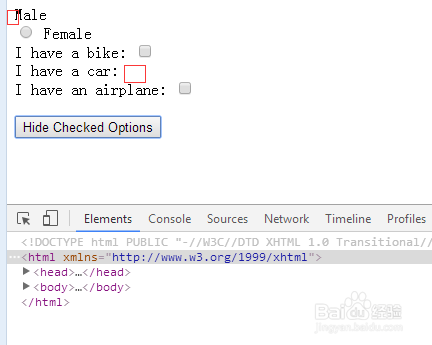 jQuery:checked选取所有选中的复选框或单选按钮