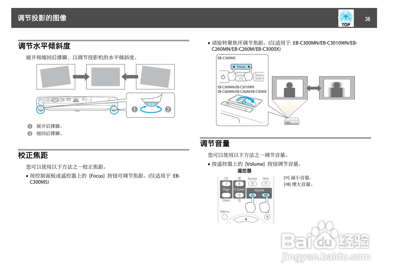 爱普生EB-C3000X投影机使用说明书:[4]