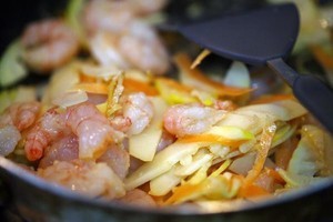 河南特色-春笋虾仁炒蛋怎么做？