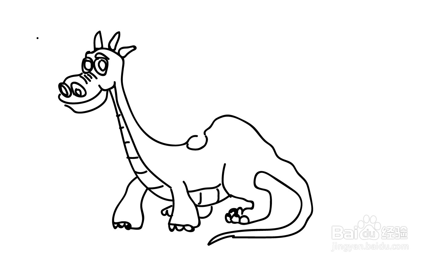 怪兽恐龙的简笔画