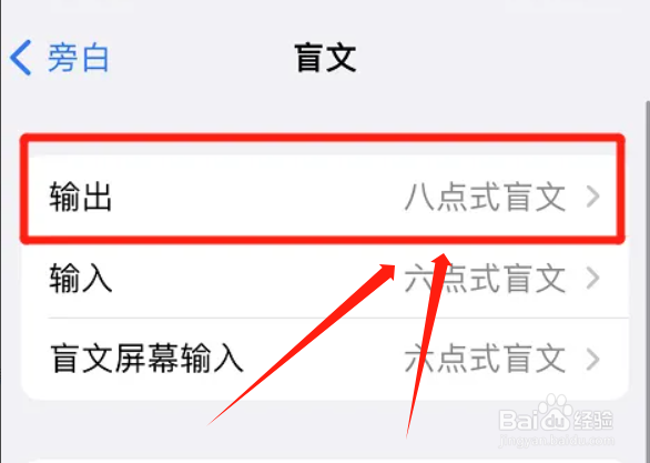 苹果旁白如何输出八点式盲文