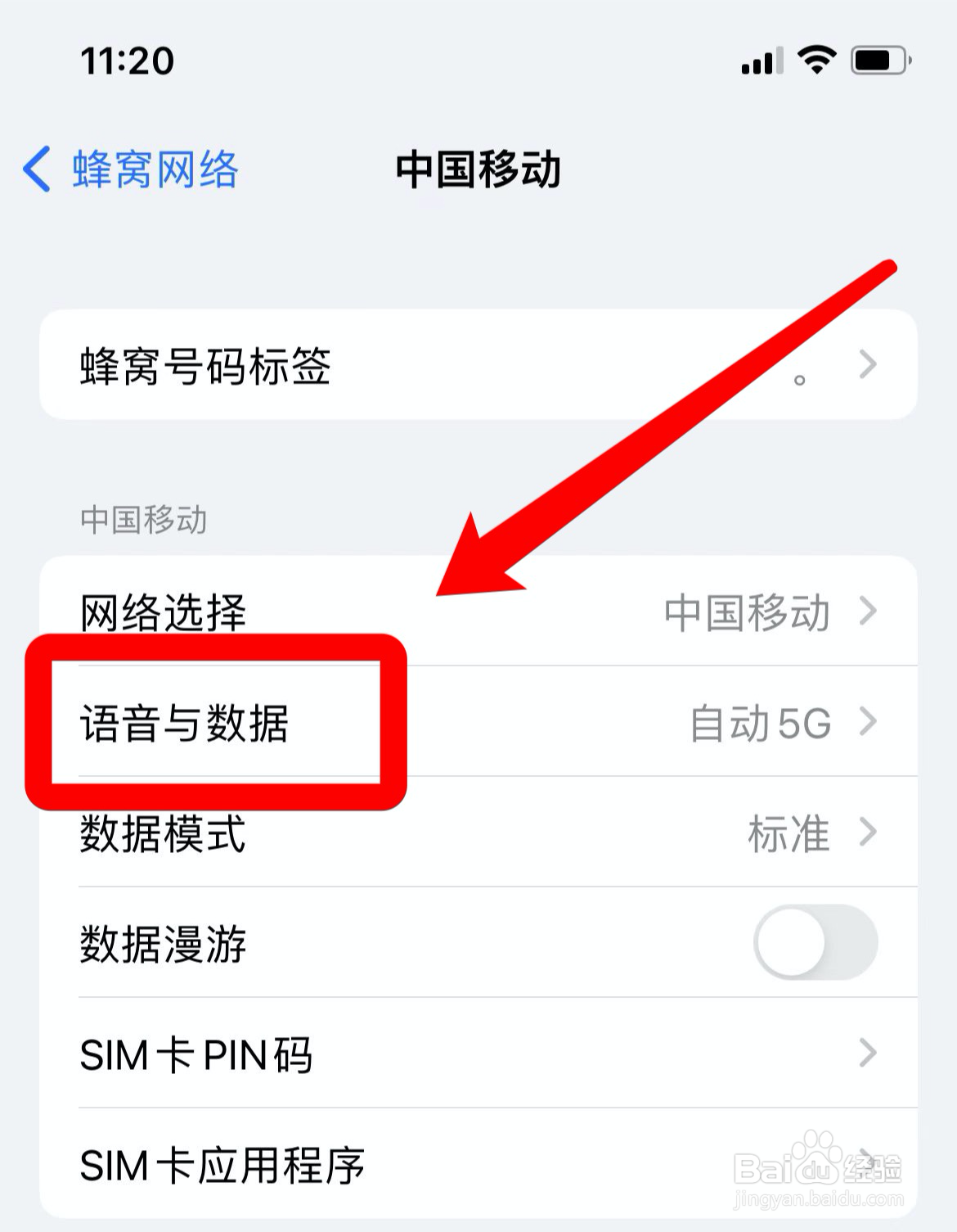 苹果13pro怎么把5g改成4g