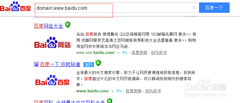 搜索引擎site指令和domain指令的应用