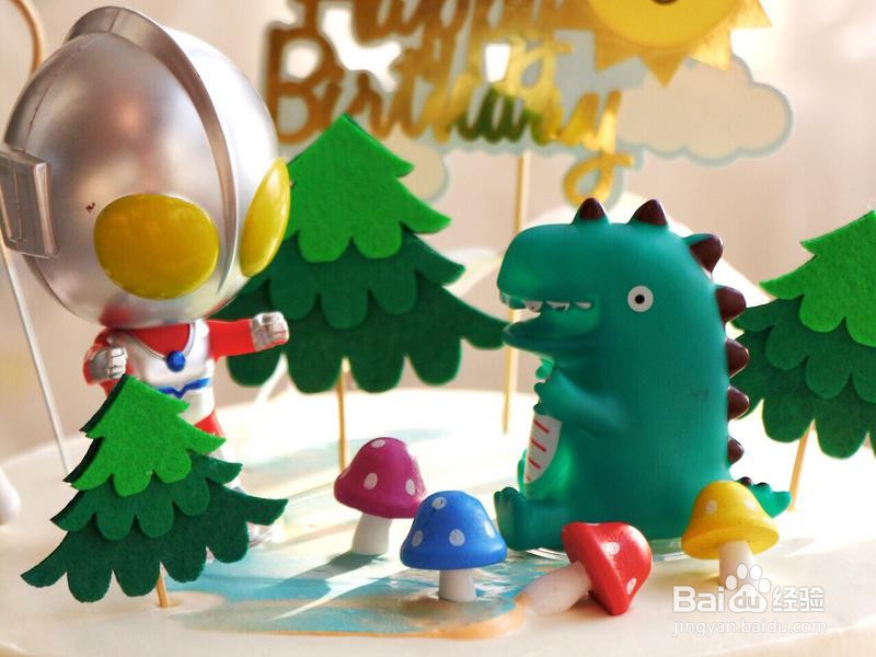 十寸小男孩生日蛋糕的做法