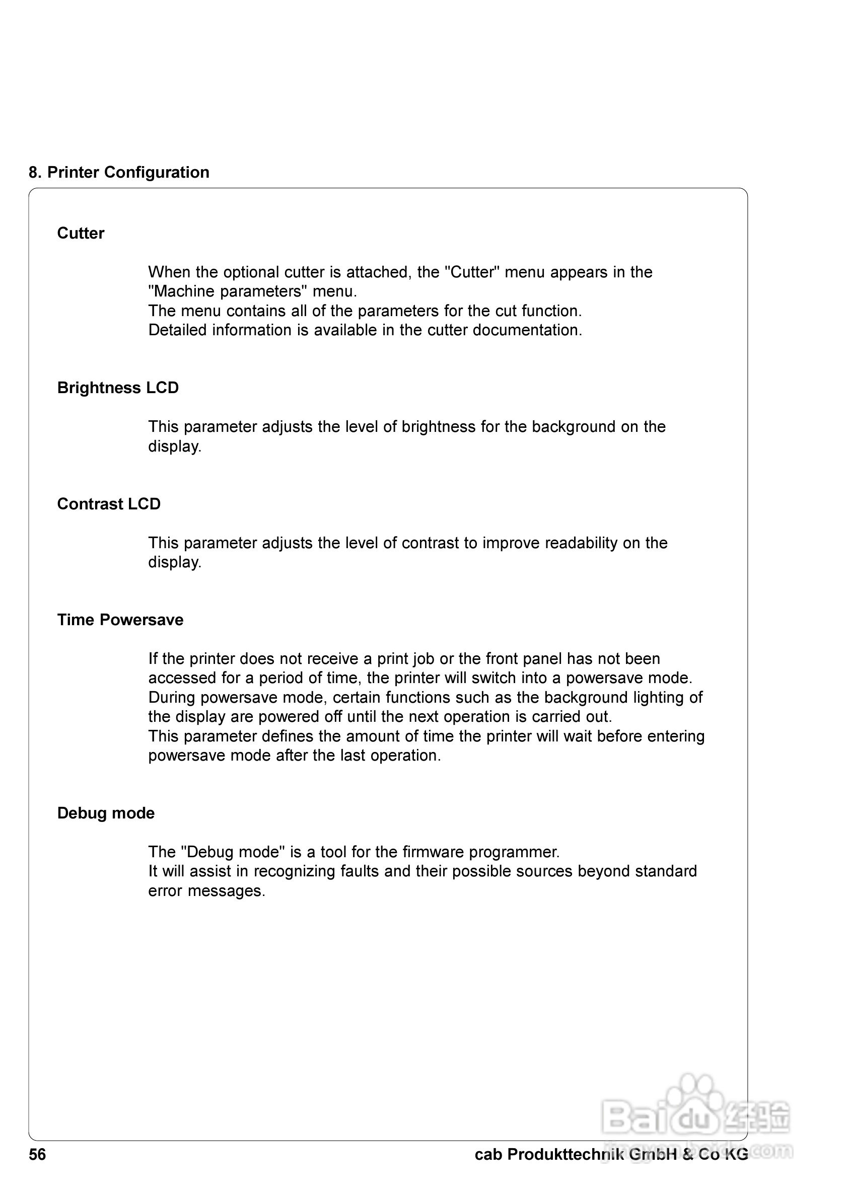 cab A8300打印机使用说明书:[6]