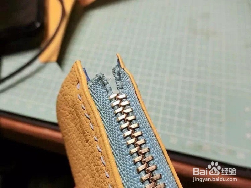 完整拉链手包教程,皮艺手包,手工制作