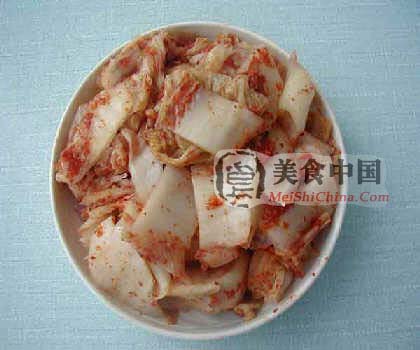 韩国辣白菜的制作方法