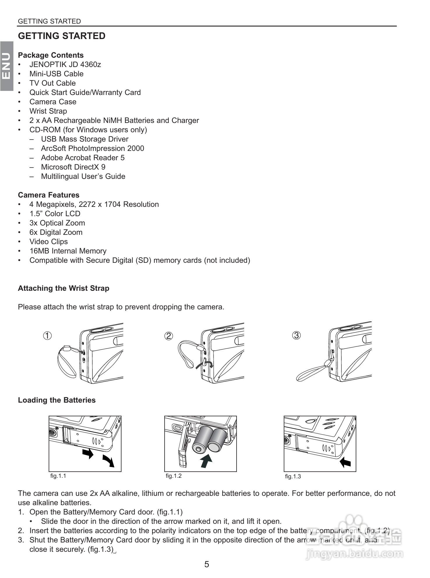 JENOPTIK JD 4360z数码相机说明书:[1]