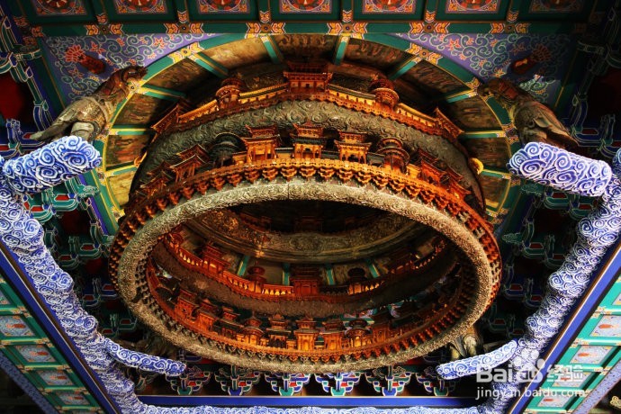 中国传统古建筑中藻井式天花的形式和种类