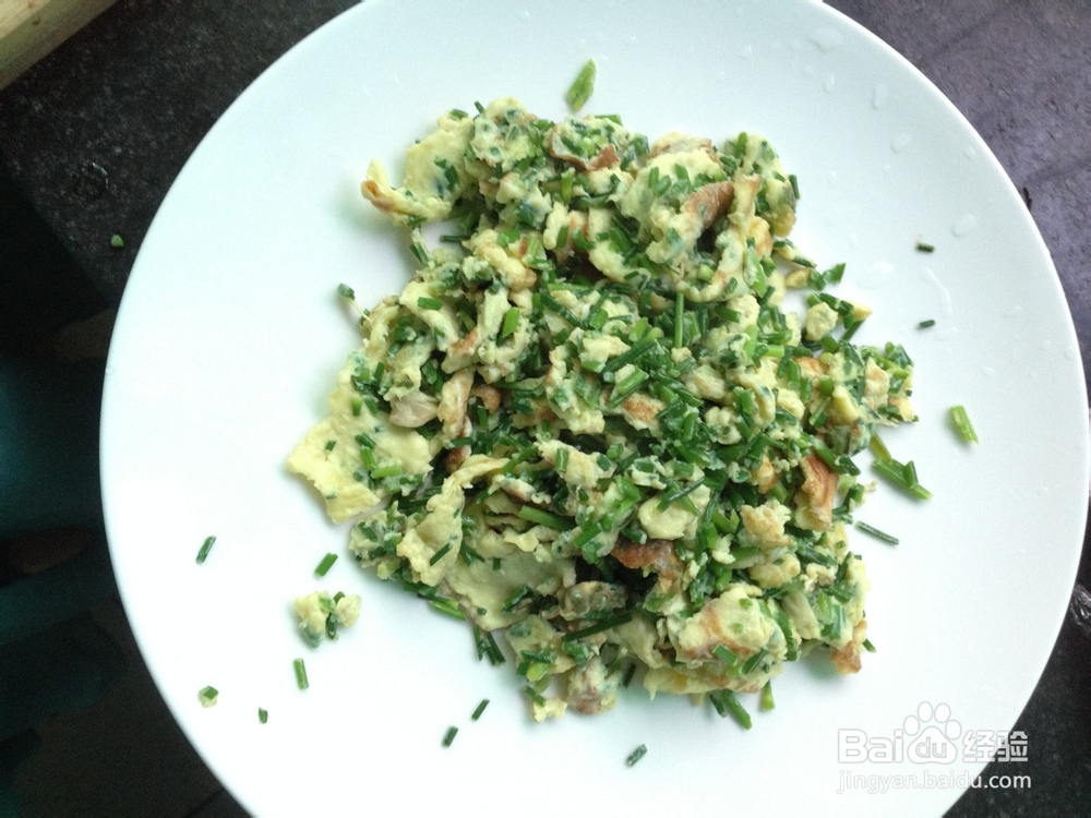 简单韭菜芯炒蛋