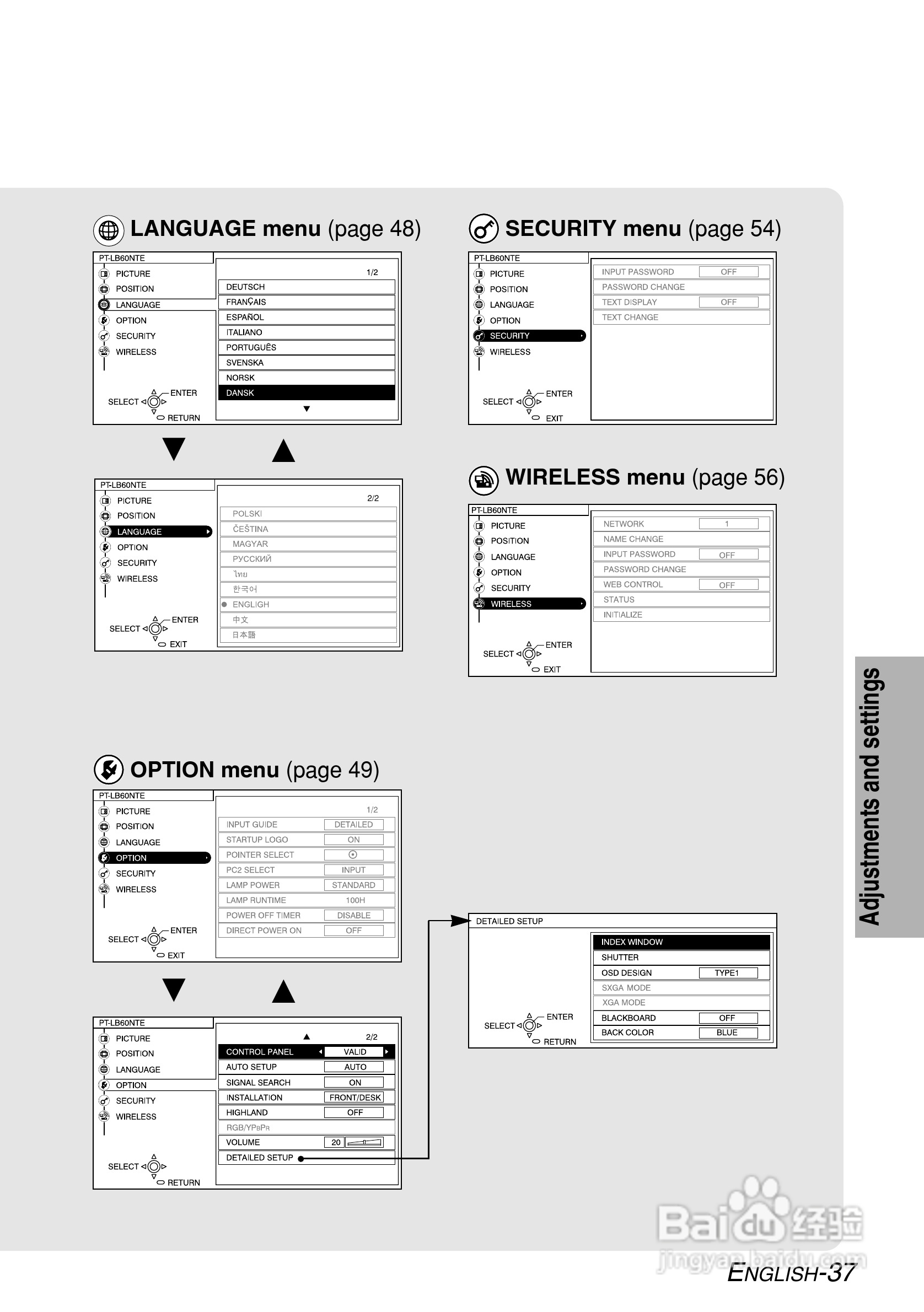 松下PT-LB55NTE投影机使用说明书:[4]