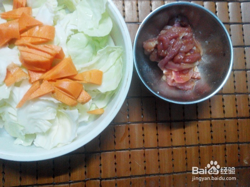 包菜肉丝的家常做法