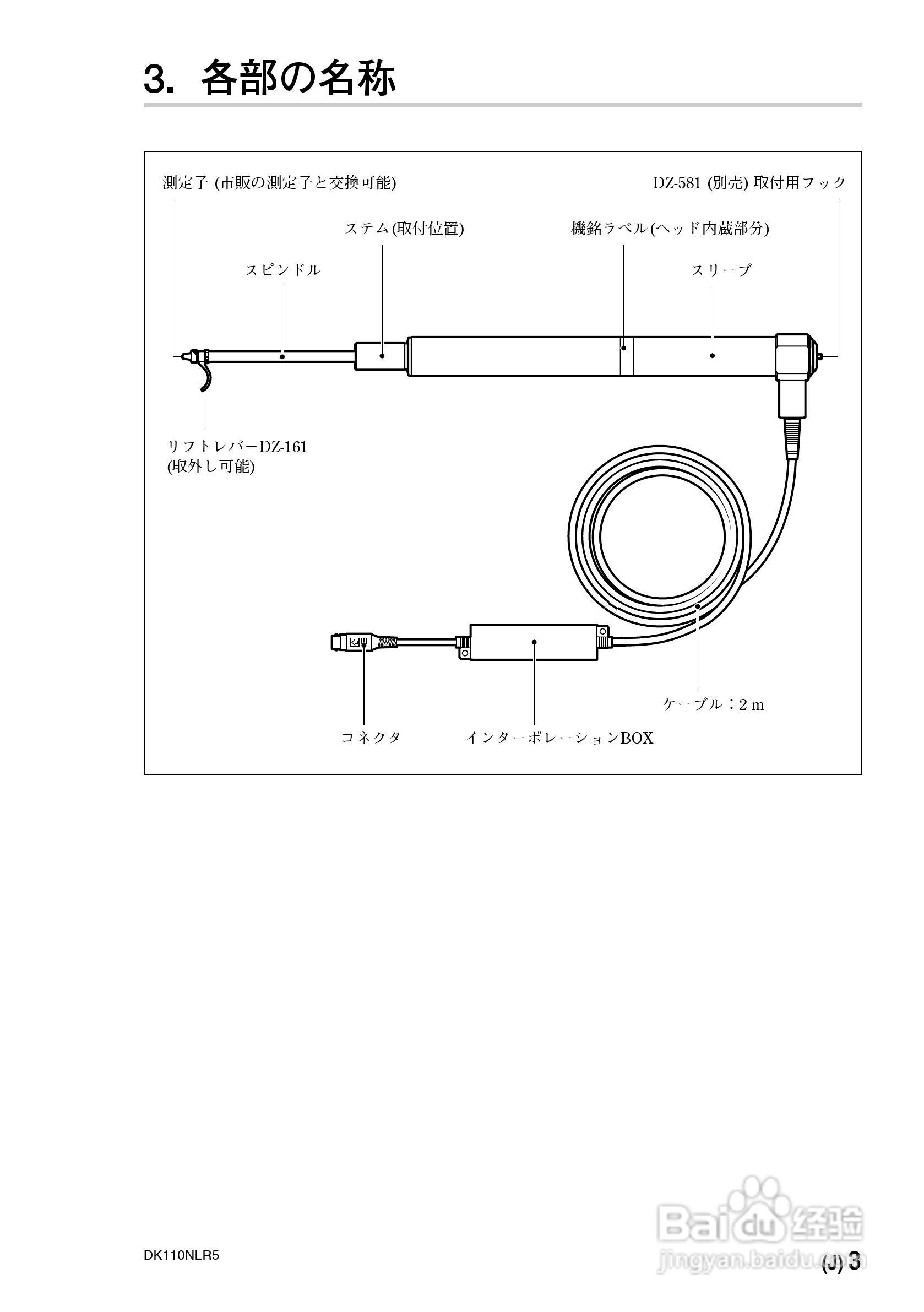 SONY DK110NLR5数字测量器说明书:[2]
