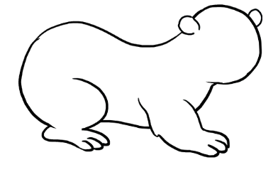 怎么画可爱的水獭?