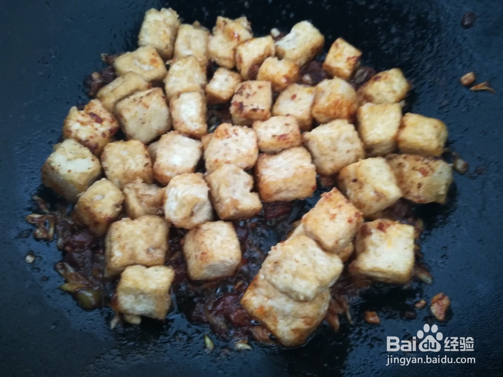美味的酱炒豆腐