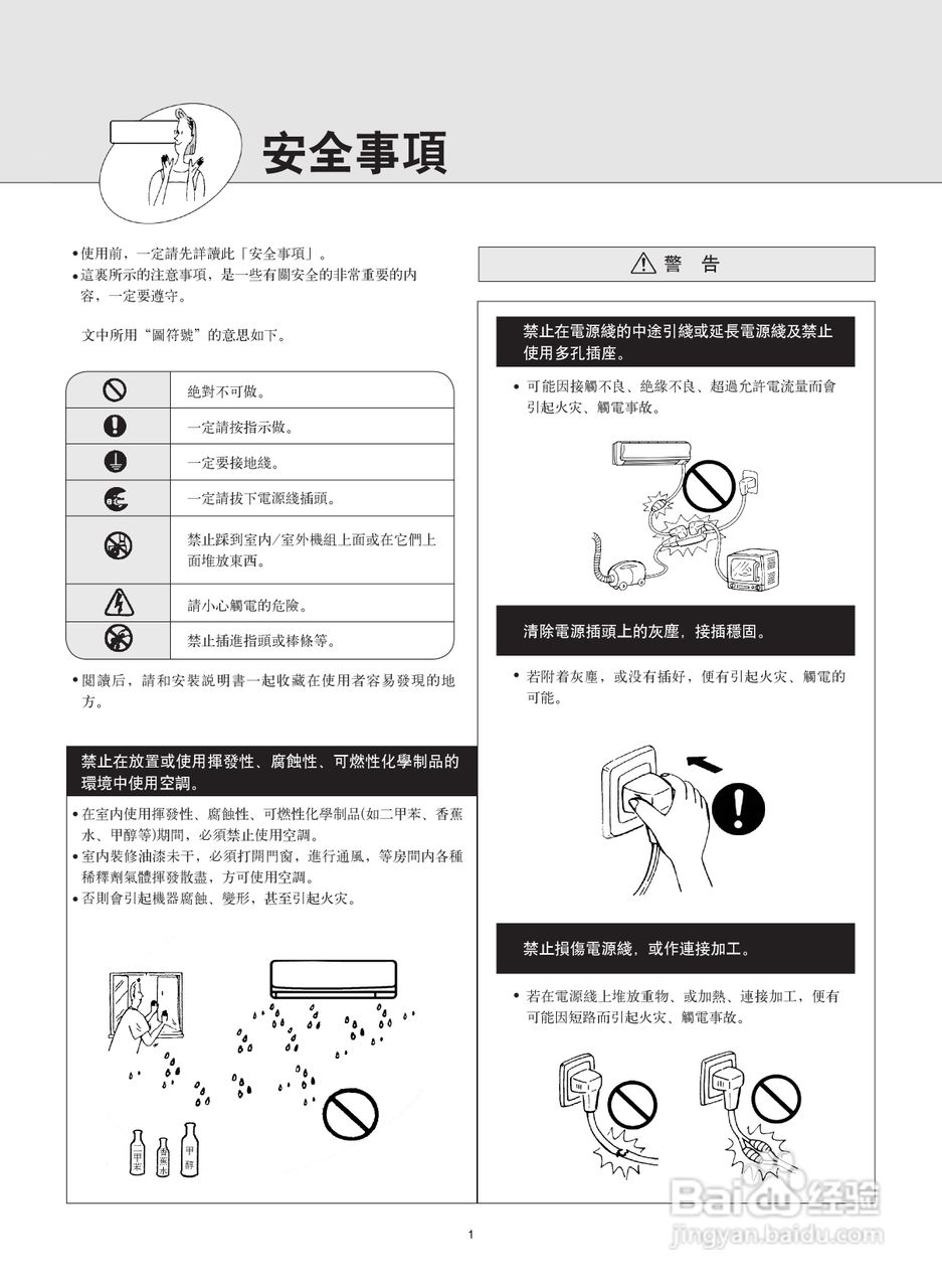 Mitsubishi三菱MSD-CF12VB-H1空调说明书:[1]