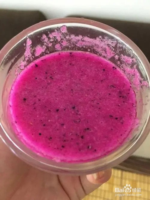 水蜜桃火龙果汁