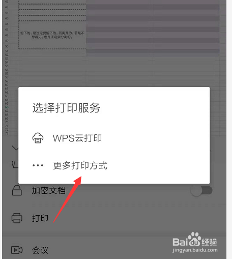 在手机WPS表格中怎样查看打印预览效