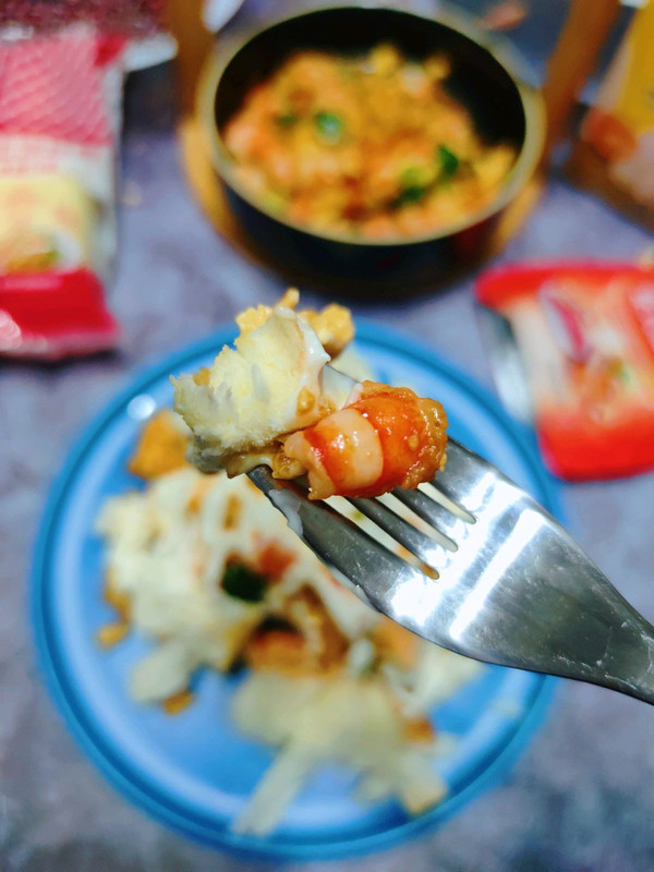 低脂沙拉虾仁吐司碎