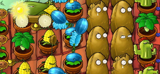 植物大战僵尸生存模式屋顶困难第四轮