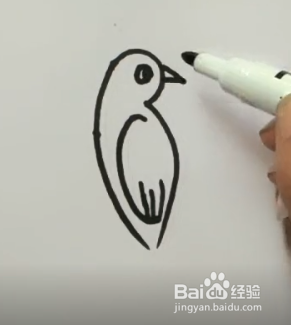 教你怎样用3简笔画小鸟