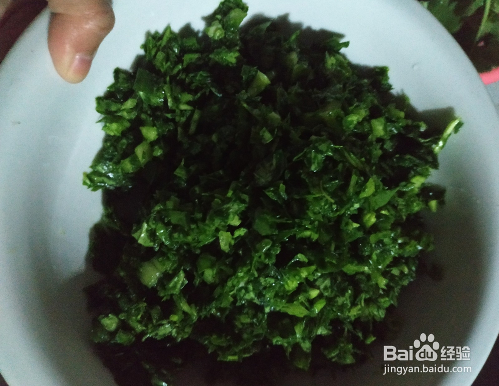 美味的青菜土豆饼