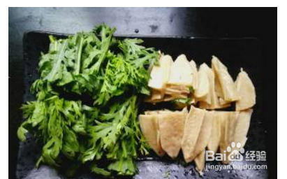 怎么做茼蒿炒面筋