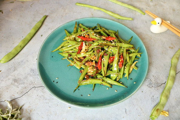 简单美味干煸扁豆角