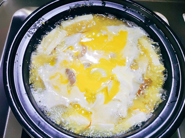 金汤虾仁豆腐羹