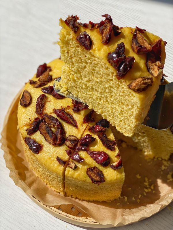 玉米面红枣发糕