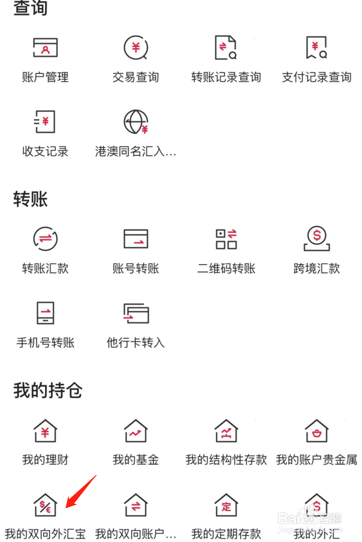 如何在中国银行查看我的双向外汇宝