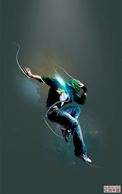 Photoshop打造绚丽的潮流舞者