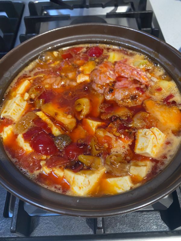 泡椒猪脑花烧豆腐