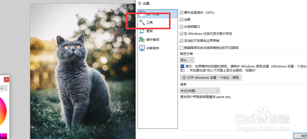 怎么调整paintnet的系统颜色模式