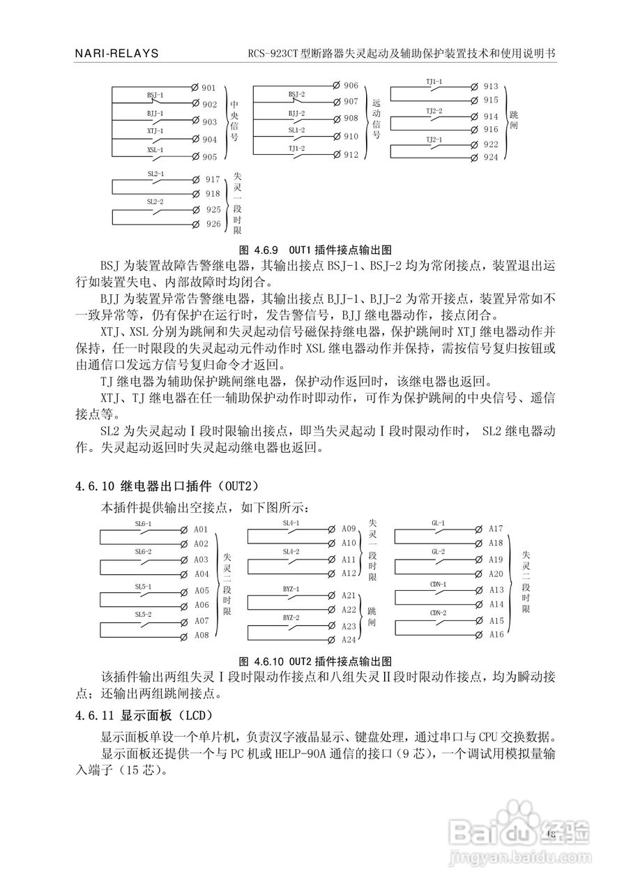 RCS-921CT断路器失灵起动及辅助保护装置使用说明书:[3]