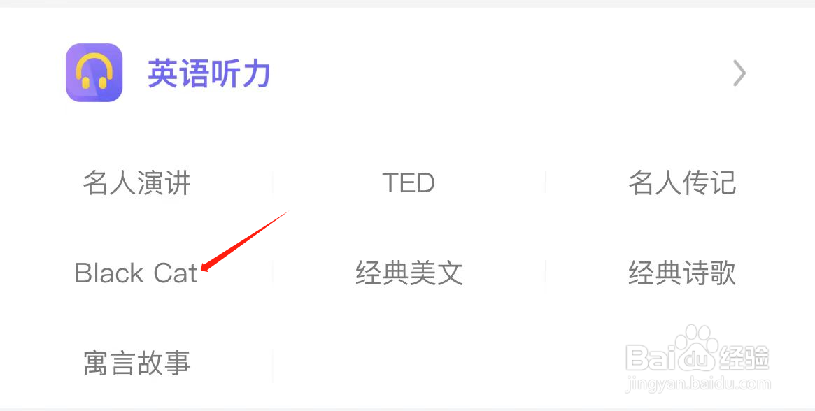 懒人英语如何查看Black Cat