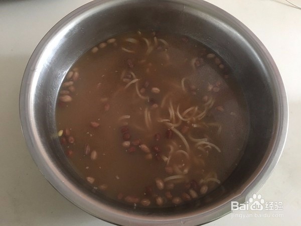 家庭美食花生黄豆皮冻