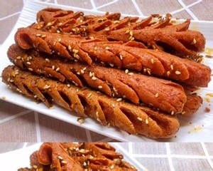 小时候的味道-炸火腿肠