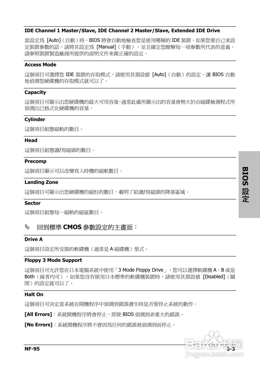 升技NF-95主板使用说明书:[4]