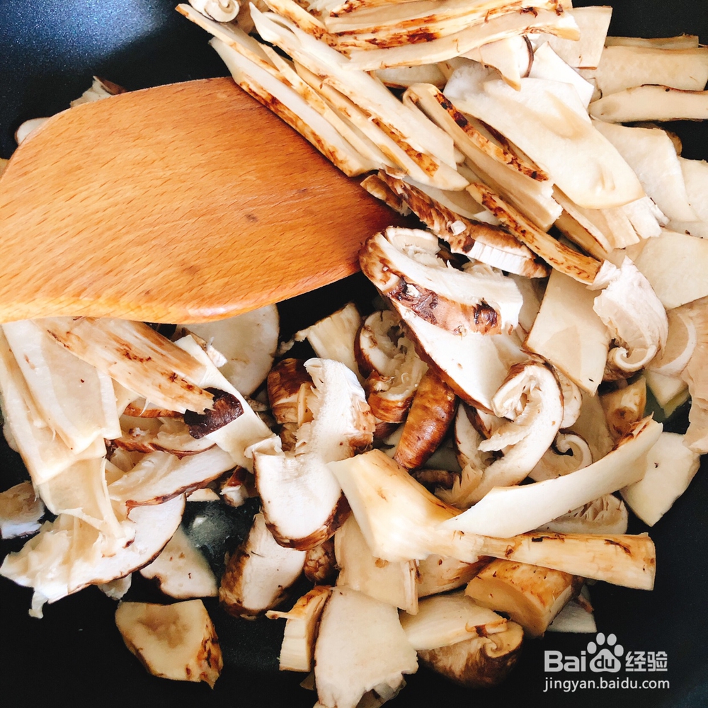 心心念念的素炒松茸