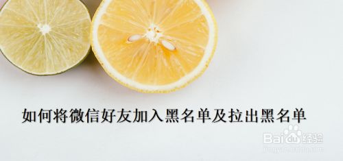 如何将微信好友加入黑名单及拉出黑名单