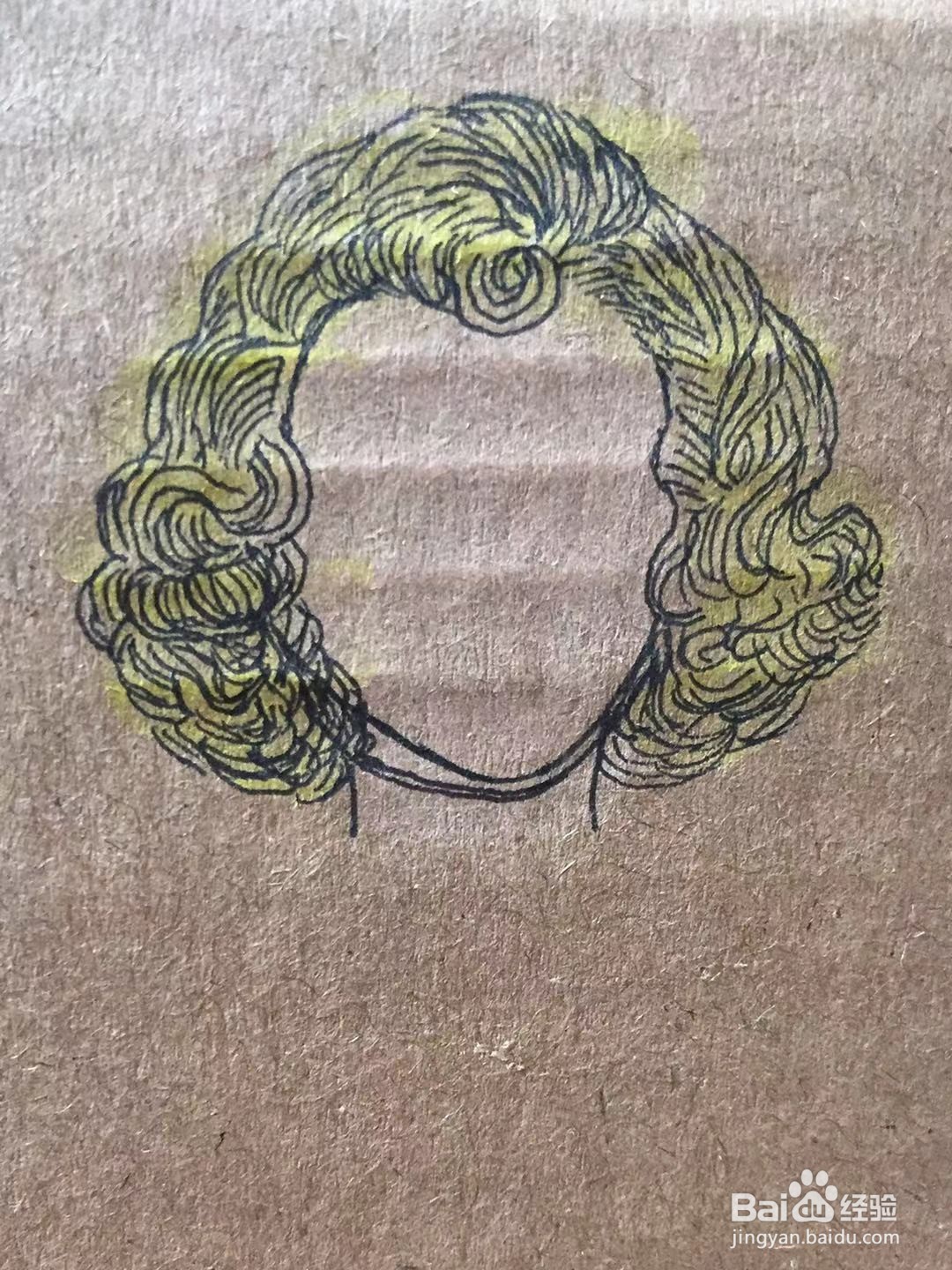 彩铅画教程之美发师安琪