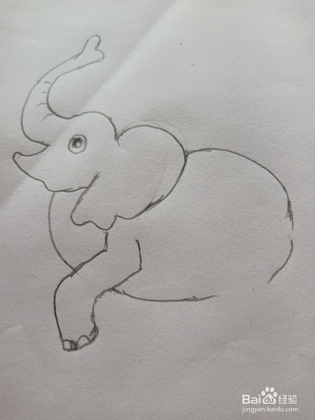 大象的简笔画