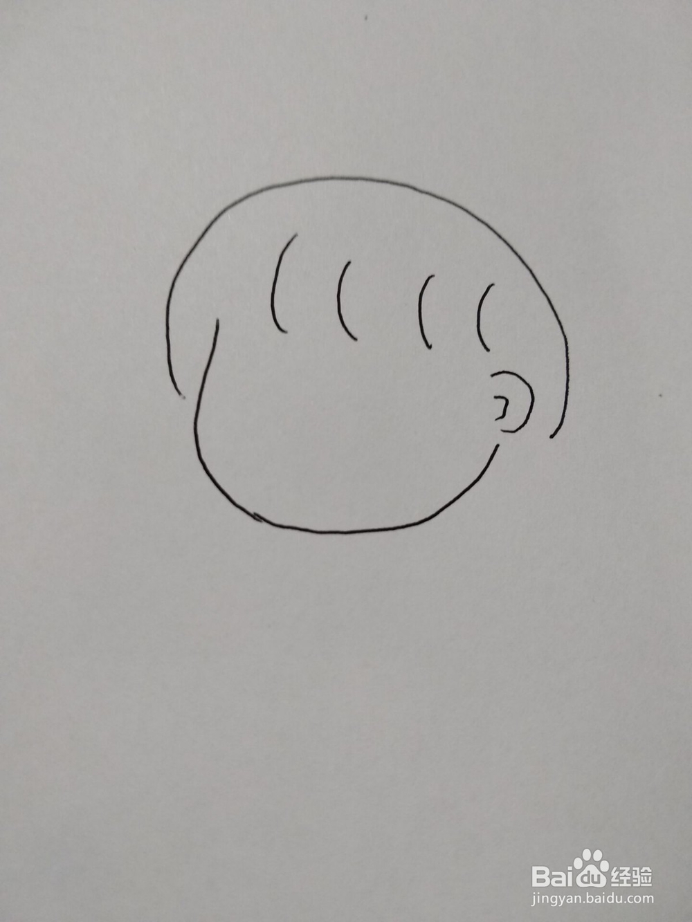 抖音火爆女孩的简笔画方法